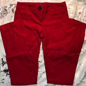 LADIES RED PANTS SIZE 3